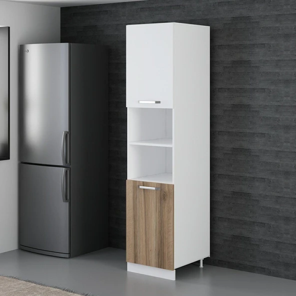 Minar 50 Cm Mutfak Boy Dolabı Beyaz Dore D50-D2 - Resim 5