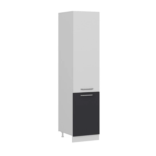 Minar 50 Cm Mutfak Boy Dolabı Beyaz Antrasit D50-A1 - 7