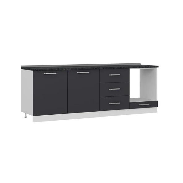 Minar 240 Cm Mutfak Dlb Byz Ant 240-A7-Alt - Resim 4