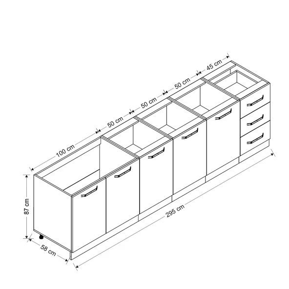 Minar 295 Cm Mutfak Dlb Byz Dore 295-D2-Alt ürün görseli