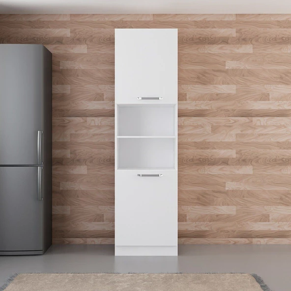 Minar 60 Cm Mutfak Boy Dolabı Beyaz D60-B2 ürün görseli