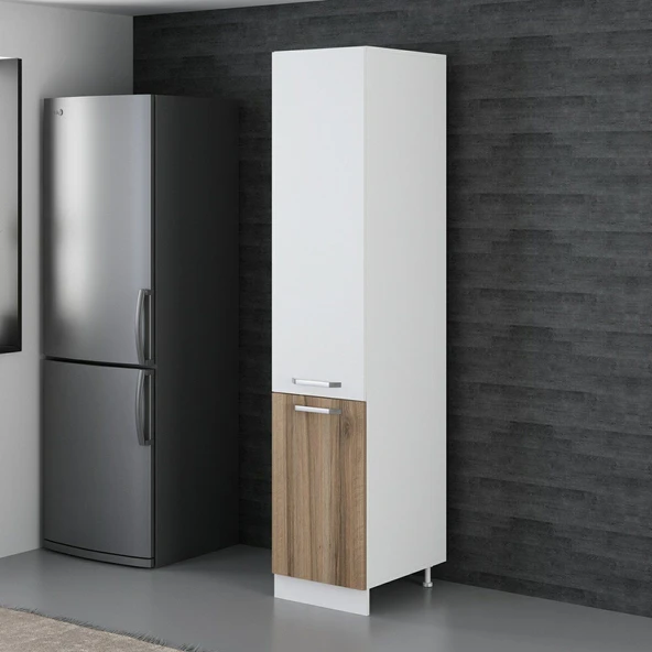 Minar 45 Cm Mutfak Boy Dolabı Beyaz Dore D45-D1 - Resim 5