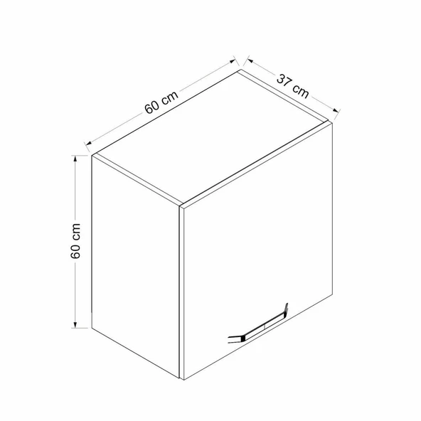 Minar Mtfk Mdl Üst 1Dk 60Cm Asp Dlp Byz - Resim 8