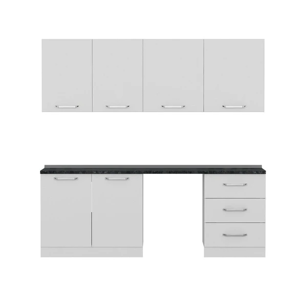 Minar 220 Cm Mutfak Dolabı Beyaz 220-B12 - Resim 4