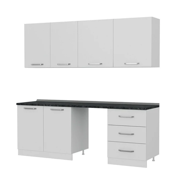 Minar 220 Cm Mutfak Dolabı Beyaz 220-B12 - Resim 6