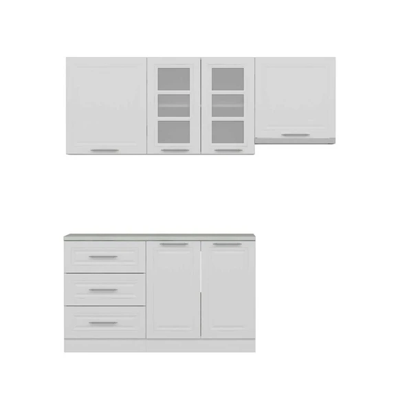 Minar 200Cm Mebran C Mutfak Dlp Beyaz 200-Mcb2 - Resim 6