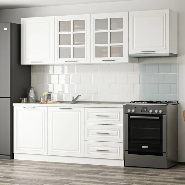 Minar 240Cm Mebran C Mutfak Dlp Beyaz 240-Mcb2