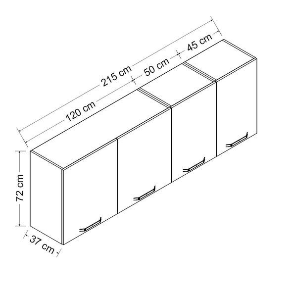 Minar 215 Cm Mutfak Dlb Byz 215-B2-Üst - Resim 8