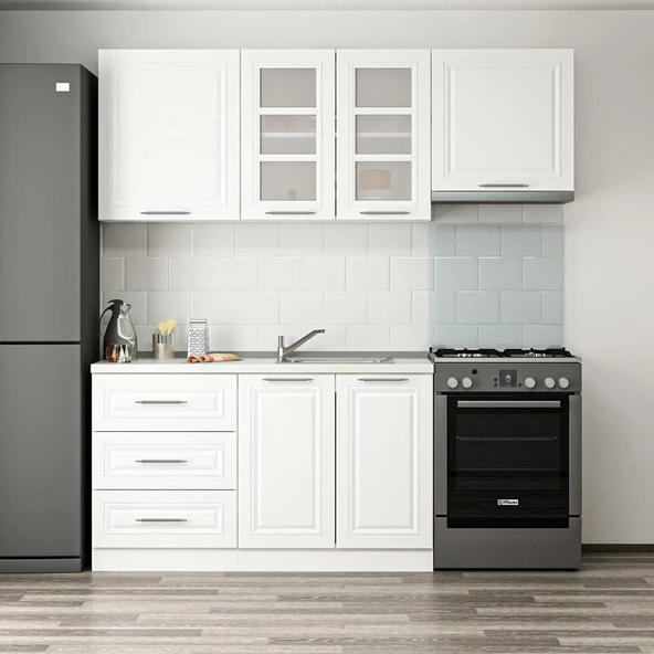 Minar 200Cm Mebran C Mutfak Dlp Beyaz 200-Mcb2 - Resim 2