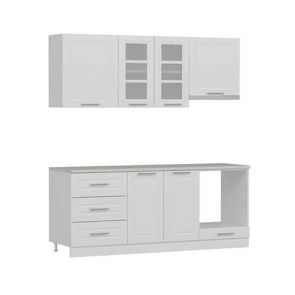 Minar 200Cm Mebran C Mutfak Dlp Beyaz 200-Mcb1 - Resim 5