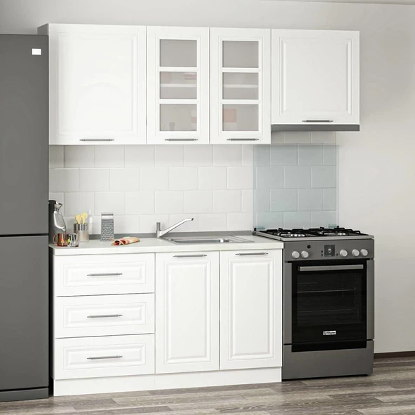 Minar 200Cm Mebran C Mutfak Dlp Beyaz 200-Mcb2 - Resim 3