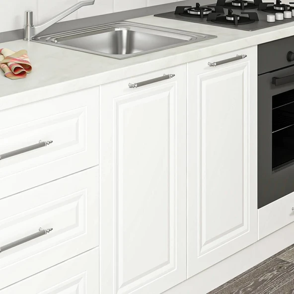 Minar 200Cm Mebran C Mutfak Dlp Beyaz 200-Mcb3 - Resim 4