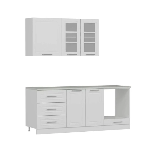 Minar 200Cm Mebran C Mutfak Dlp Beyaz 200-Mcb3 - Resim 5