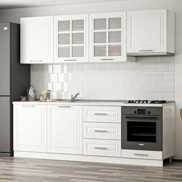 Minar 240Cm Mebran C Mutfak Dlp Beyaz 240-Mcb1