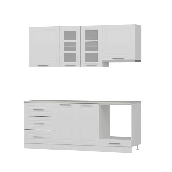 Minar 200Cm Mebran C Mutfak Dlp Beyaz 200-Mcb1 - Resim 7