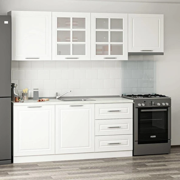 Minar 240Cm Mebran C Mutfak Dlp Beyaz 240-Mcb2 - Resim 3