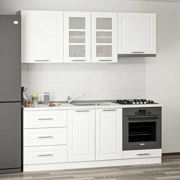 Minar 200Cm Mebran C Mutfak Dlp Beyaz 200-Mcb1 - Resim 3