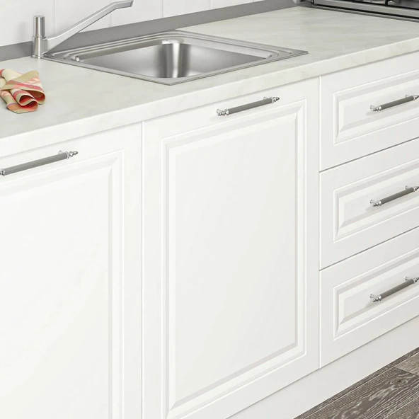 Minar 240Cm Mebran C Mutfak Dlp Beyaz 240-Mcb2 - Resim 4