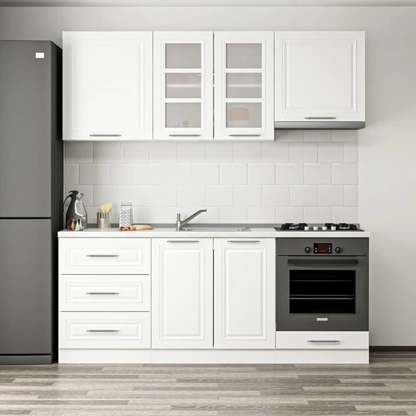 Minar 200Cm Mebran C Mutfak Dlp Beyaz 200-Mcb1 - Resim 2