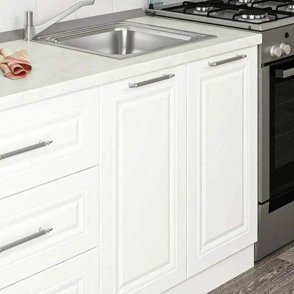 Minar 200Cm Mebran C Mutfak Dlp Beyaz 200-Mcb2 - Resim 4