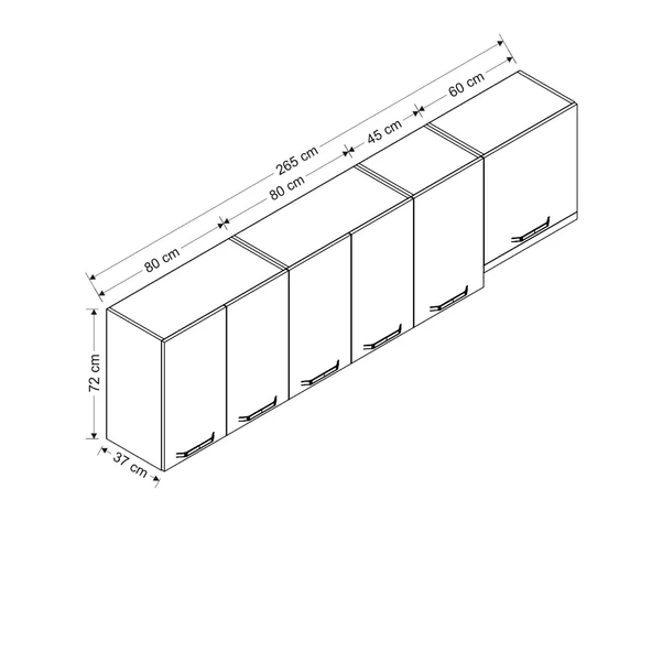 Minar 265 Cm Mutfak Dlb Byz 265-B4-Üst - Resim 8