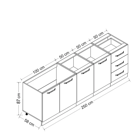 Minar 250 Cm Mutfak Dlb Byz Ant 250-A2-Alt - 8