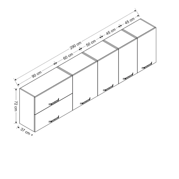 Minar 290 Cm Mutfak Dlb Byz 290-B1-Üst - Resim 8