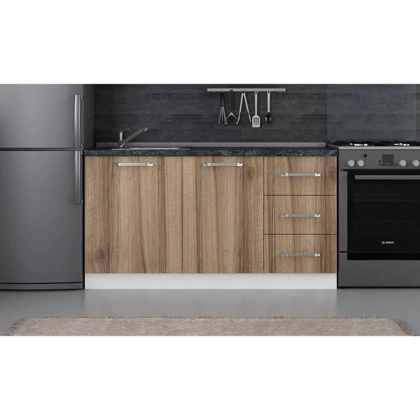Minar 155 Cm Mutfak Dlb Byz Dore 155-D1-Alt