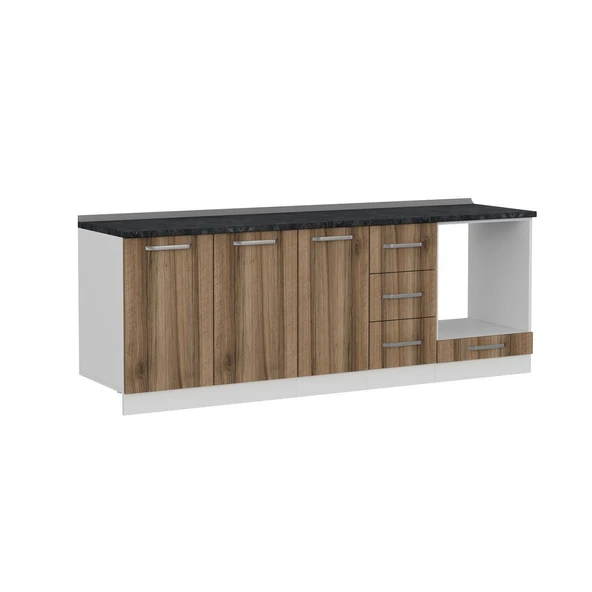 Minar 230 Cm Mutfak Dlb Byz Dore 230-D3-Alt - Resim 4