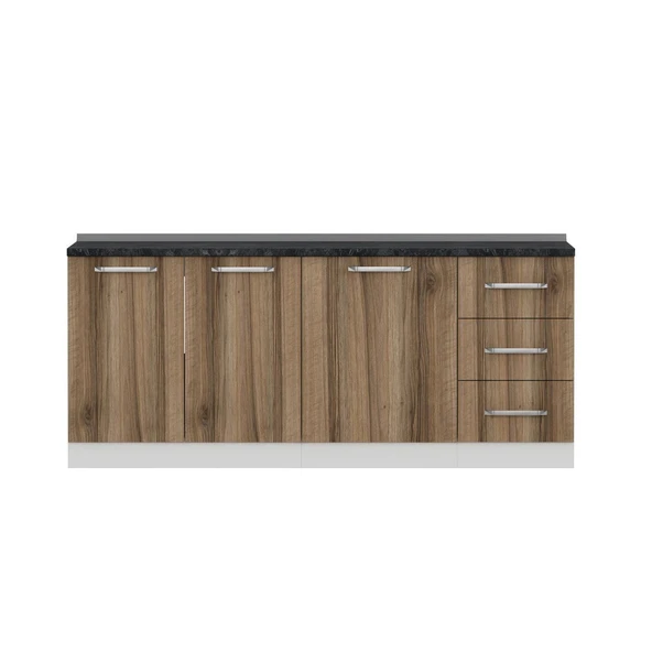 Minar 195 Cm Mutfak Dlb Byz Dore 195-D1-Alt - Resim 5