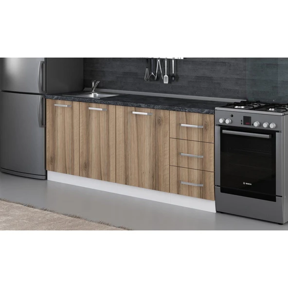 Minar 195 Cm Mutfak Dlb Byz Dore 195-D1-Alt - Resim 3