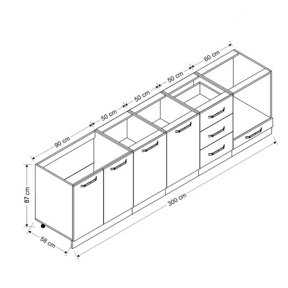 Minar 300 Cm Mutfak Dlb Byz 300-B4-Alt - Resim 2