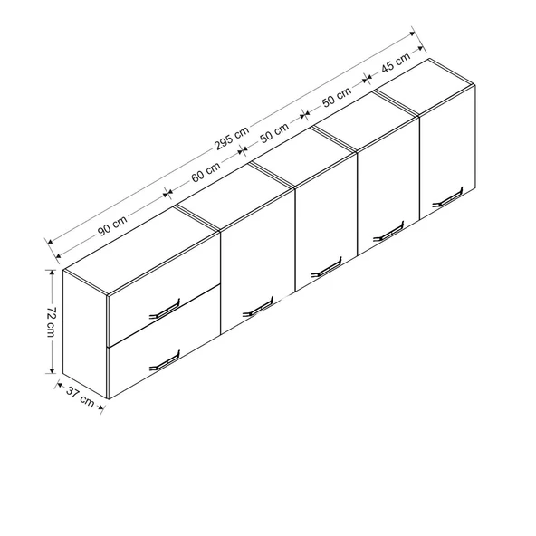 Minar 295 Cm Mutfak Dlb Byz 295-B1-Üst - Resim 8