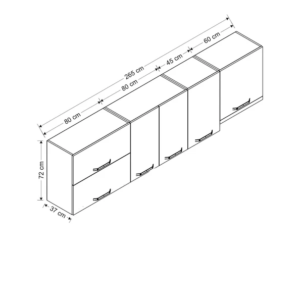 Minar 265 Cm Mutfak Dlb Byz 265-B7-Üst - Resim 8