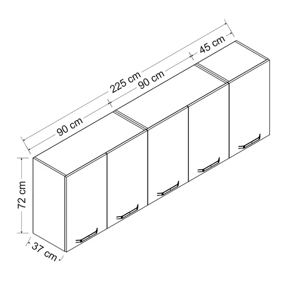 Minar 225 Cm Mutfak Dlb Byz 225-B2-Üst - Resim 8