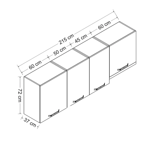 Minar 215 Cm Mutfak Dlb Byz 215-B4-Üst - Resim 8