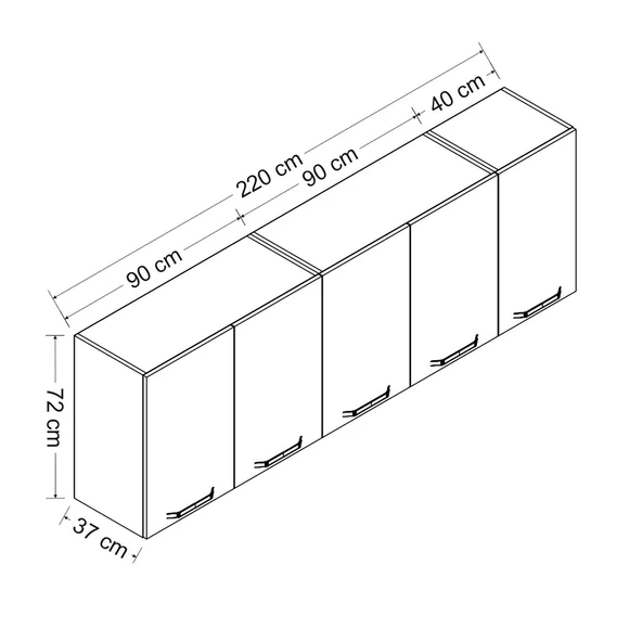 Minar 220 Cm Mutfak Dlb Byz 220-B3-Üst - 8