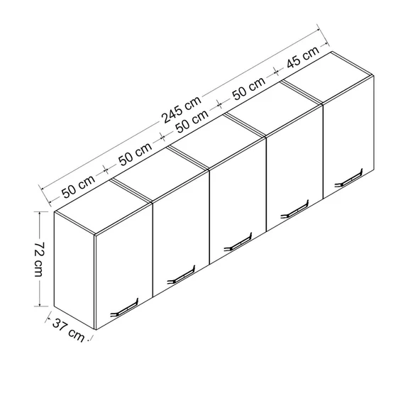 Minar 245 Cm Mutfak Dlb Byz 245-B3-Üst - 8