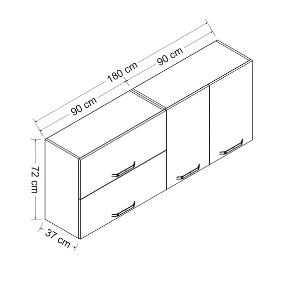 Minar 180 Cm Mutfak Dlb Byz 180-B2-Üst - 8