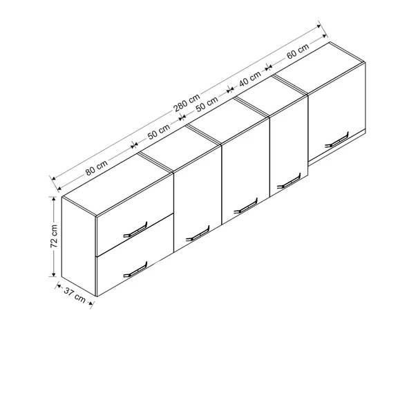 Minar 280 Cm Mutfak Dlb Byz 280-B7-Üst - Resim 8