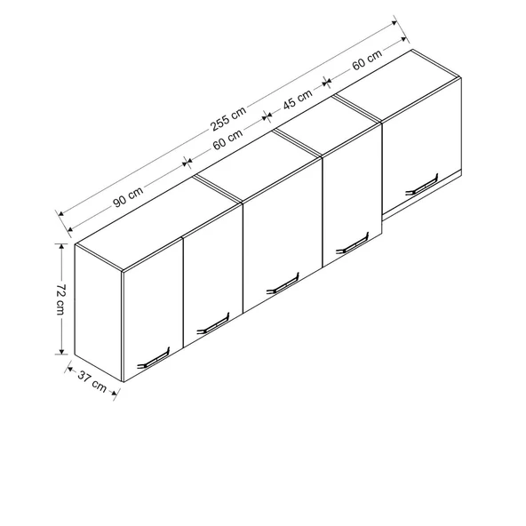 Minar 255 Cm Mutfak Dlb Byz 255-B5-Üst - 8