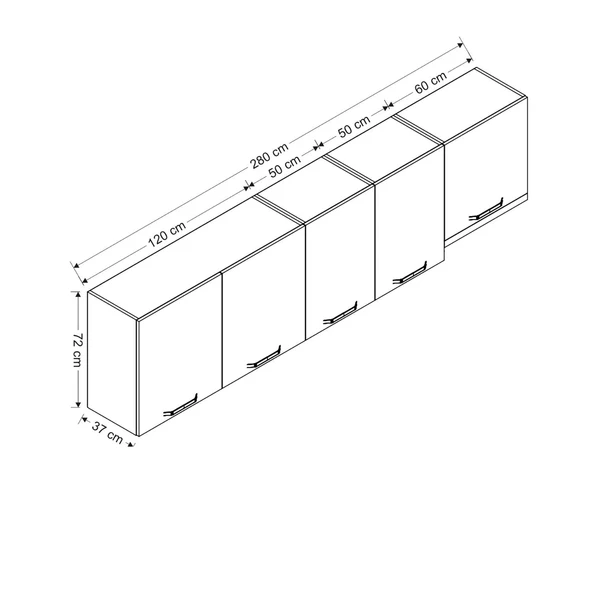 Minar 280 Cm Mutfak Dlb Byz 280-B4-Üst - Resim 8
