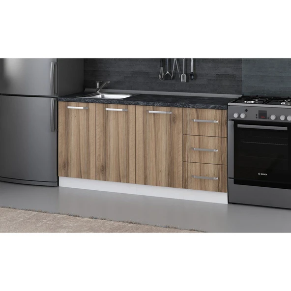 Minar 165 Cm Mutfak Dlb Byz Dore 165-D1-Alt - Resim 2