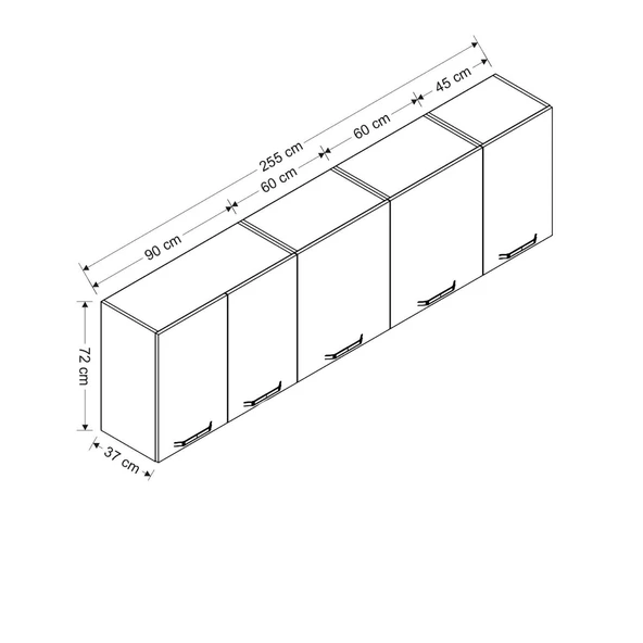 Minar 255 Cm Mutfak Dlb Byz 255-B1-Üst - Resim 8