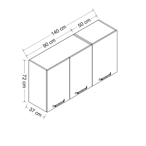 Minar 140 Cm Mutfak Dlb Byz 140-B1-Üst - 8