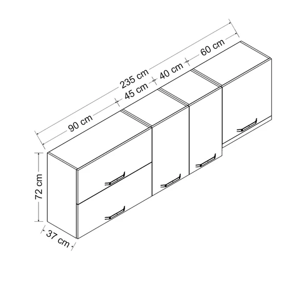 Minar 235 Cm Mutfak Dlb Byz 235-B7-Üst - 8