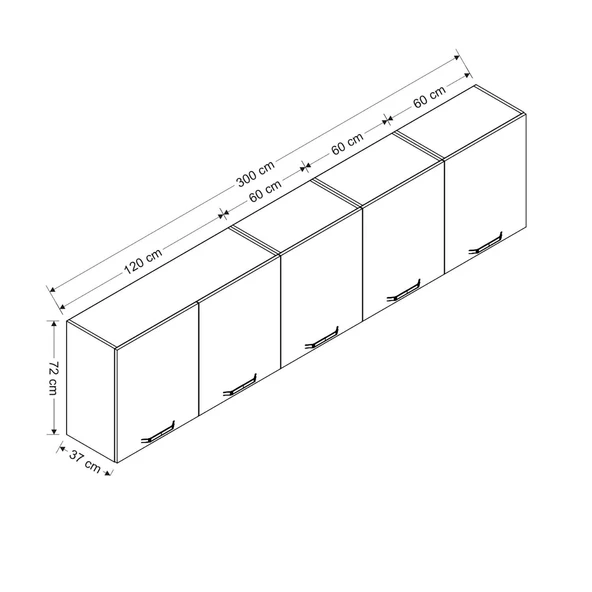 Minar 300 Cm Mutfak Dlb Byz 300-B3-Üst - Resim 8