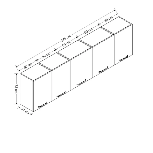 Minar 270 Cm Mutfak Dlb Byz 270-B2-Üst - Resim 8