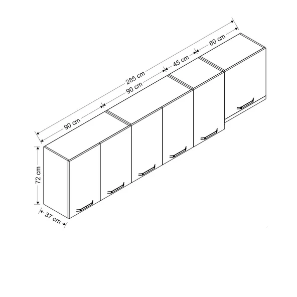 Minar 285 Cm Mutfak Dlb Byz 285-B7-Üst - Resim 8