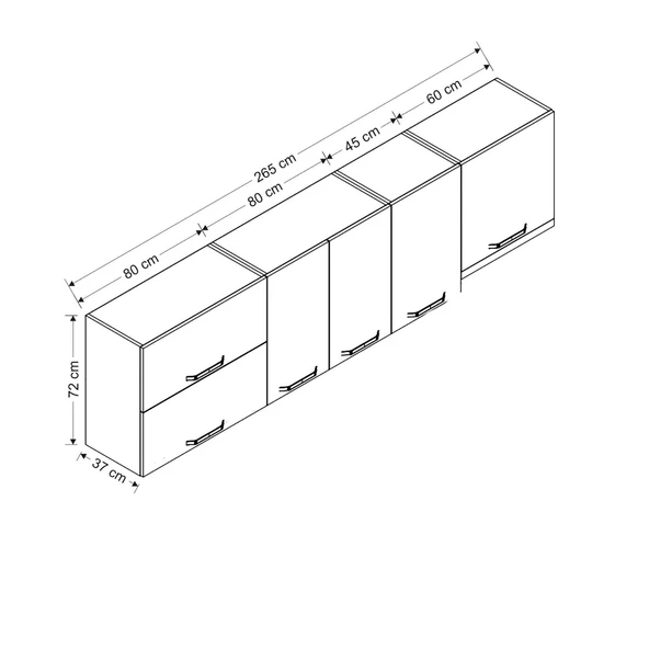 Minar 265 Cm Mutfak Dlb Byz 265-B8-Üst - Resim 8